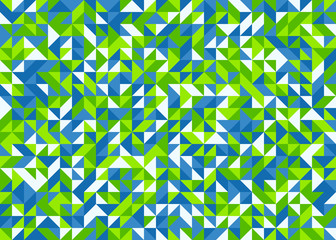 Seamless pattern with random colored quarter circles Generative Art background illustration