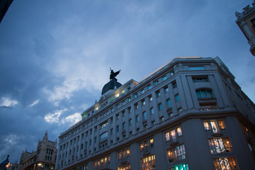 building in the center of madrid