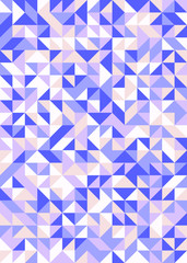 Fototapeta premium Seamless pattern with random colored quarter circles Generative Art background illustration