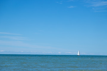 Fototapeta premium yacht in the sea