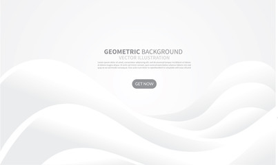 Abstract geometric white and gray color background, vector illustration.