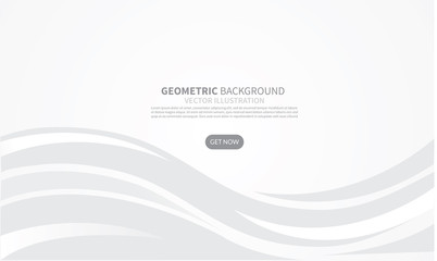 Abstract geometric white and gray color background, vector illustration.