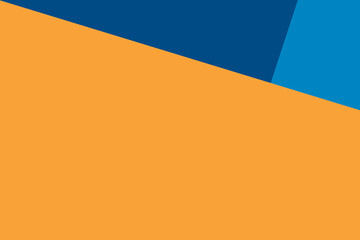 Three color background of trendy colors 2020. Orange and blue colors.