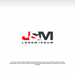 Initial letter logo, J&M Logo, template logo