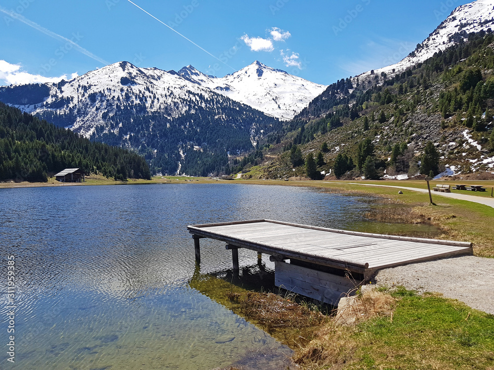 Canvas Prints Lac de Tueda, Méribel, Alpes françaises