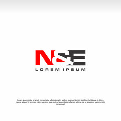 Initial letter logo, N&E Logo, template logo
