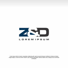 initial letter logo, Z&D Logo, logo template