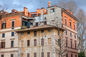 Fototapeta premium residential house in Rome city