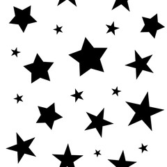 Stars seamless pattern. Star texture background.