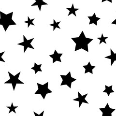 Stars seamless pattern. Star texture background.