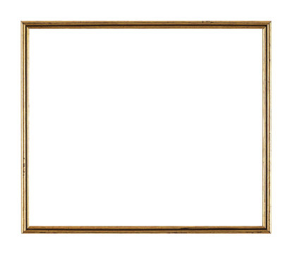 Isolated Photo Frame, Thin Antique Photo Frame, Vintage Frame.