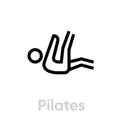 Pilates sport icon