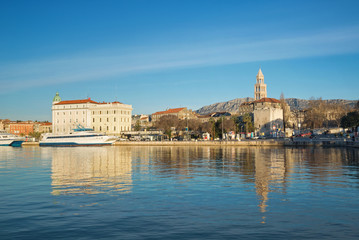 Split, view from the Sea, Croatia	