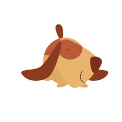 Dog Cute Cartoon Activity Vector Template Design Logo Illustration