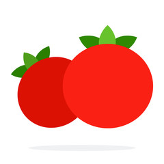 Front view of red tomatoes