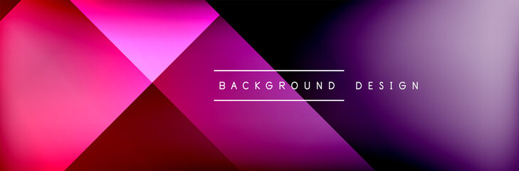 Abstract background - squares and lines composition created with lights and shadows. Technology or business digital template