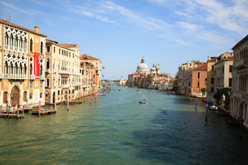 Fototapeta na wymiar Canal Grande view, Venice, Italy. Italian landmark