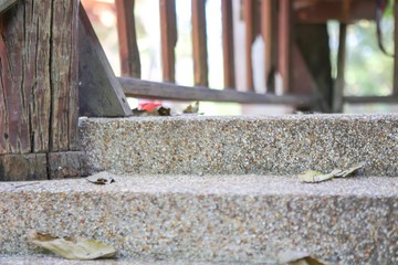 Fototapeta na wymiar Staircase made of cement