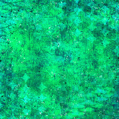 Bright Green and Teal Abstract Background Grunge Illustration