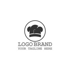 home of chef hat restaurant design symbol logo vector