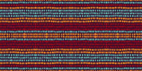 Blue Vintage Line Vector Seamless Pattern. Wall Line Print. Blue American Textile Print. American Retro Stripe Pink Background.