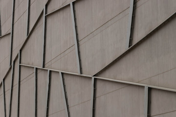 Abstract shot of the exterior of a city building