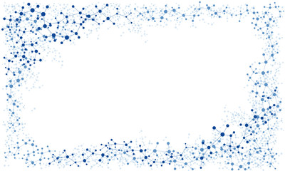 Atom and molecule structure science background. Chemical technology concept.