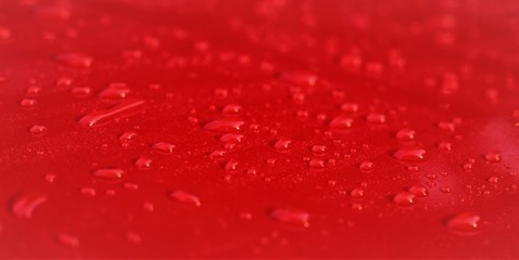 red water drops