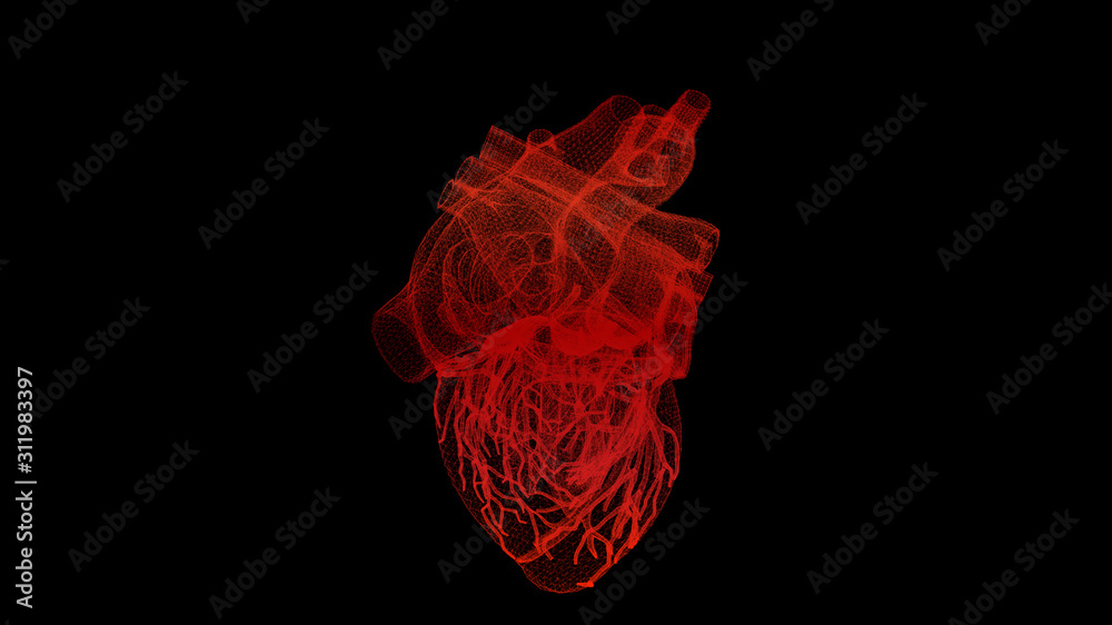 Poster futuristic head up display motion element virtual biomedical holographic human body scan neurologica