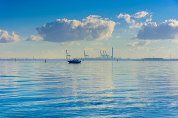 A calm day in Port Phillip Bay, Melbourne, Australia