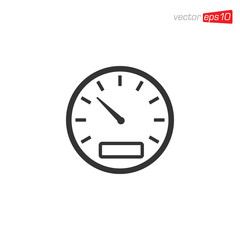 Speedometer Icon Design Vector Illustration