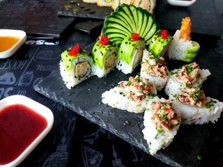 Sushi traditional food from Japan, Asia