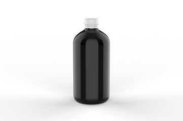 Blank Cocktail  Classic Tonic Syrup For Branding, 3d render illustration.