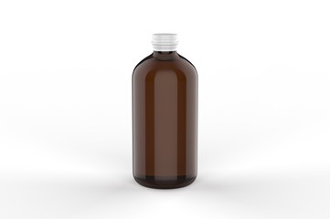 Blank Cocktail  Classic Tonic Syrup For Branding, 3d render illustration.
