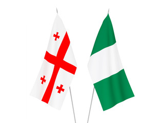 Georgia and Nigeria flags