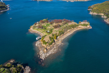 能島（愛媛県今治市／しまなみ海道）　空撮