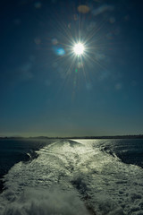 Strait of Gibraltar and the sun