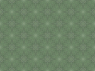 Background seamless pattern from pale green oval figures. Abstract mandala design template with symmetric ornament of greenery