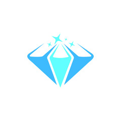  abstract logo diamond book vector