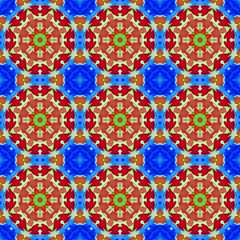 Stylized oriental pattern. Islam, Arabic, Indian, ottoman seamless motifs. Design for cover, carpet, fabric, textile, wrapping paper.