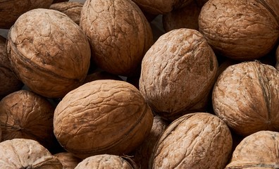 walnuts lie on the table