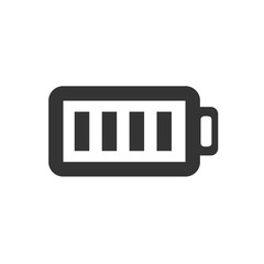 full battery vector icon vector illustration for website and graphic design symbol