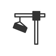 crane lifting icon vector illustration for website and graphic design symbol