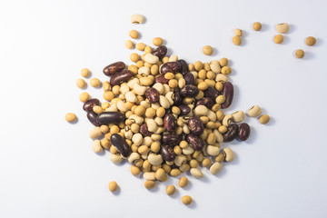 The beans are mixed together