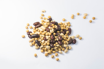 The beans are mixed together