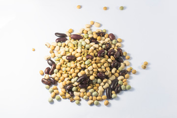 The beans are mixed together