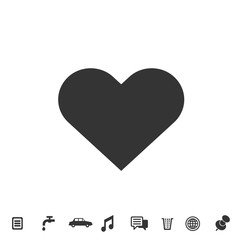 heart icon vector illustration for website and graphic design symbol