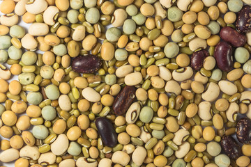 The beans are mixed together