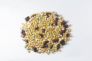 The beans are mixed together