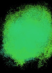 green water colour spot